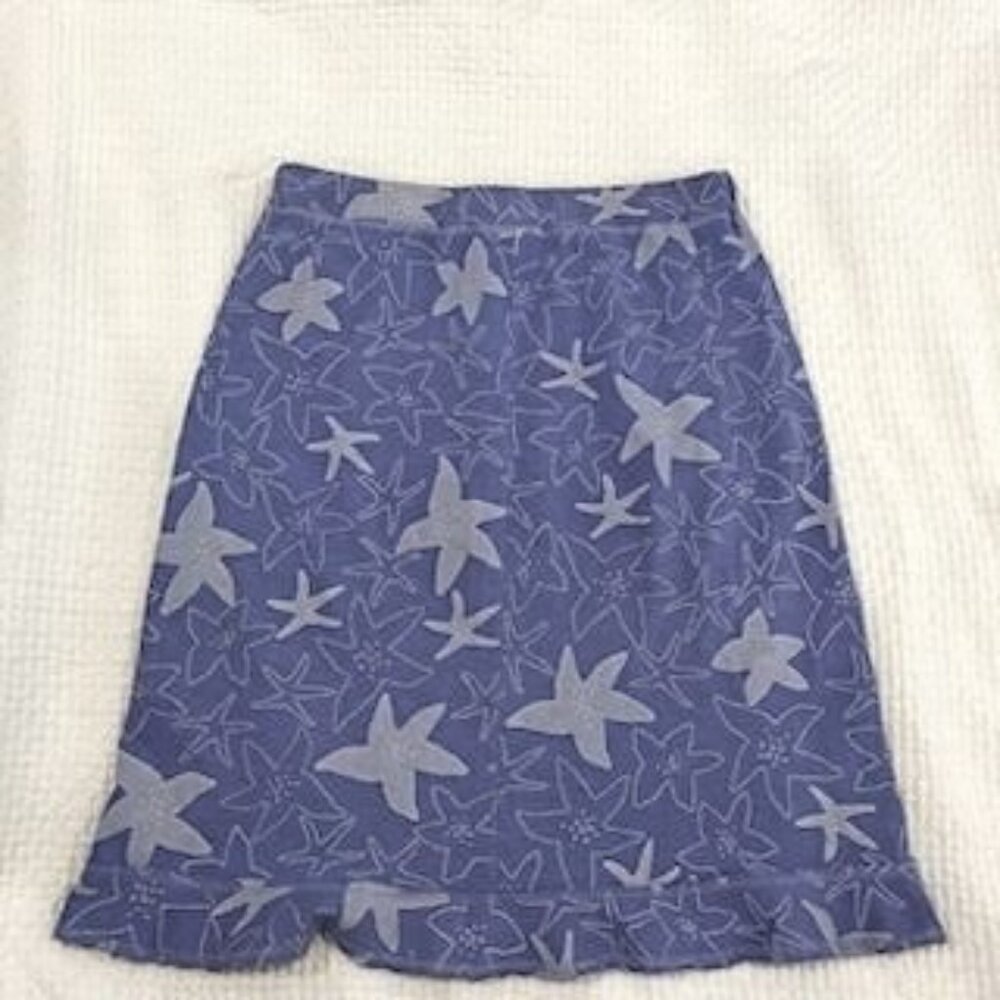 Fresh Produce Starfish Cotton Midi Skirt Women’s M Lilac Size M Beach Vacation